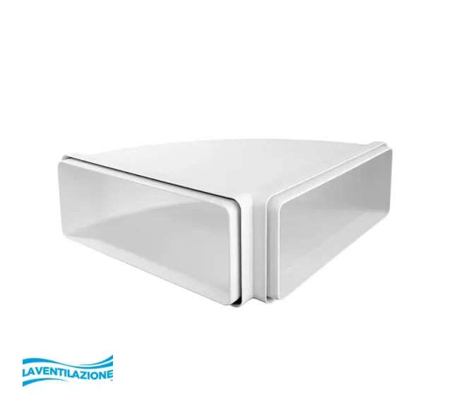 La Ventilazione curva orizzontale 220x90 tubo rettangolare