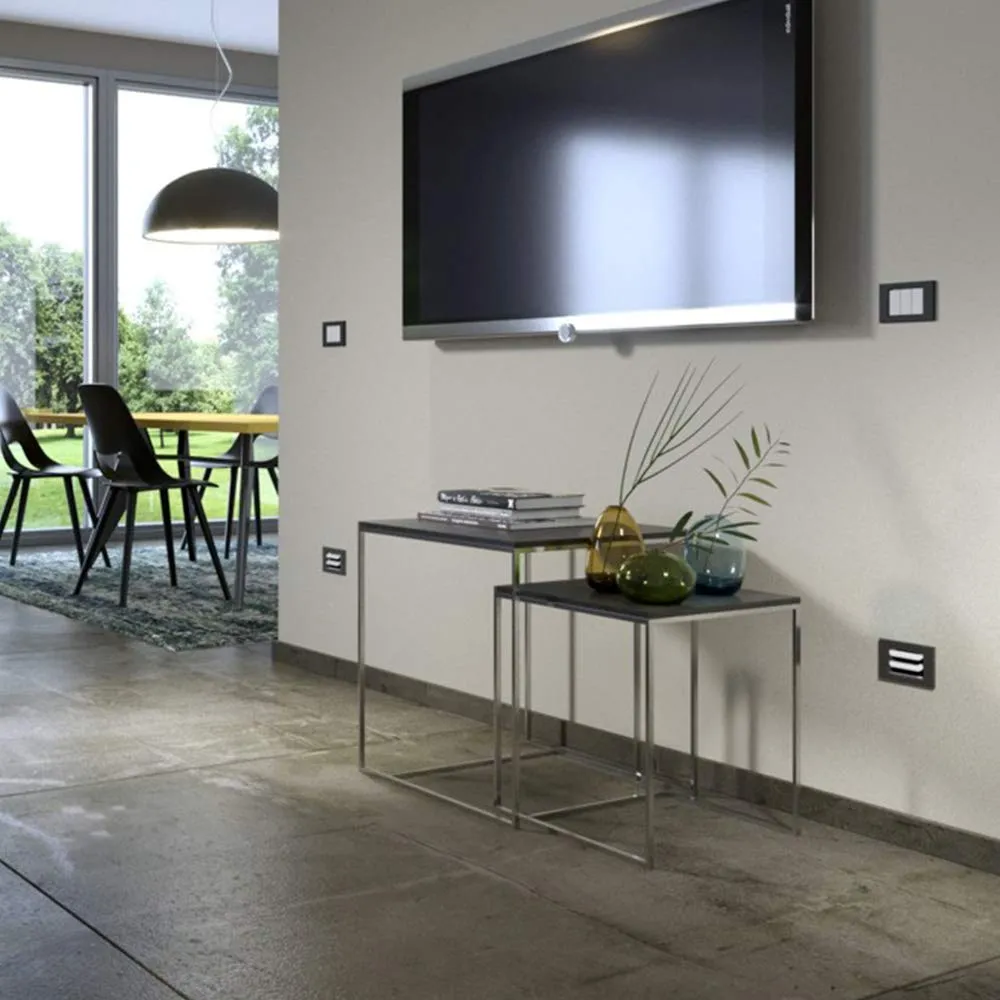 Disappair 503 Griglia VMC per Bticino LivingLight Nero Satinato