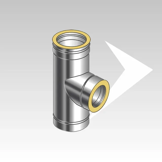 AMR Top DP25 DPC2510 raccordo a T 90° inox coibentato 25 mm