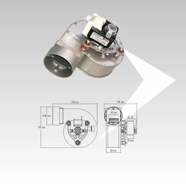 AMR Top IPC CFH2100402A ventilatore centrifugo 143x179 mm
