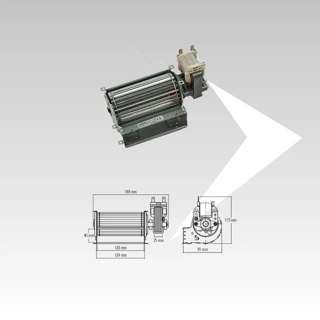 AMR Top Fergas 112418-D2 ventilatore tangenziale 120 mm