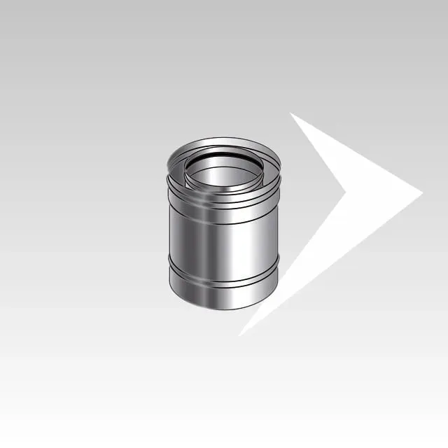 AMR Top Coax Pellet CXPI03 tubo coassiale 0,25 m accorciabile inox