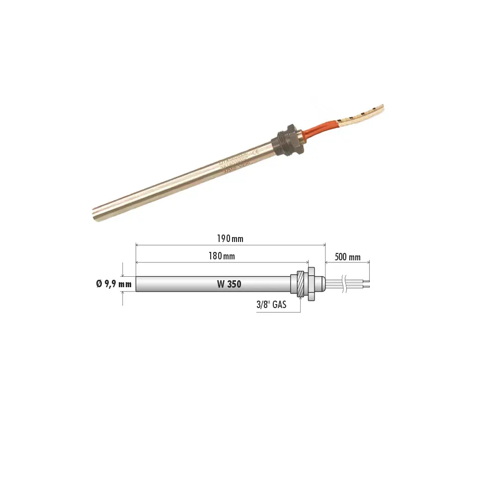 AMR Top ELD60041 candeletta pellet 3/8" 350W L 195 mm