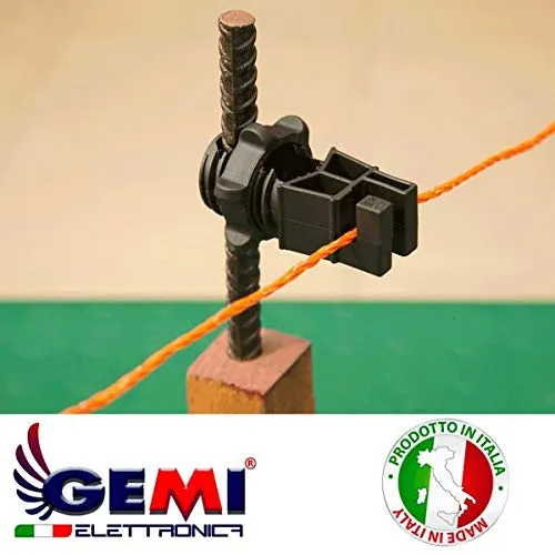 Gemi B12 kit recinto elettrico 500 m 100 isolatori doppia alimentazione