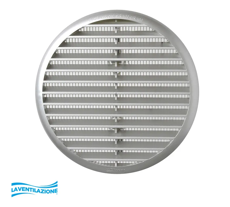 La Ventilazione Griglia tonda universale fori 40-160 mm aerazione