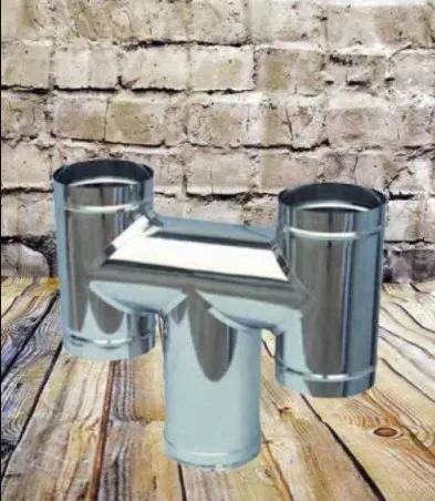Piemme Comignolo H doppia parete 25 mm inox