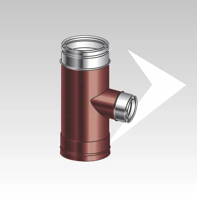AMR Top DP Air DPAC12 Raccordo a T 90° Doppia Parete Ridotto Ø80