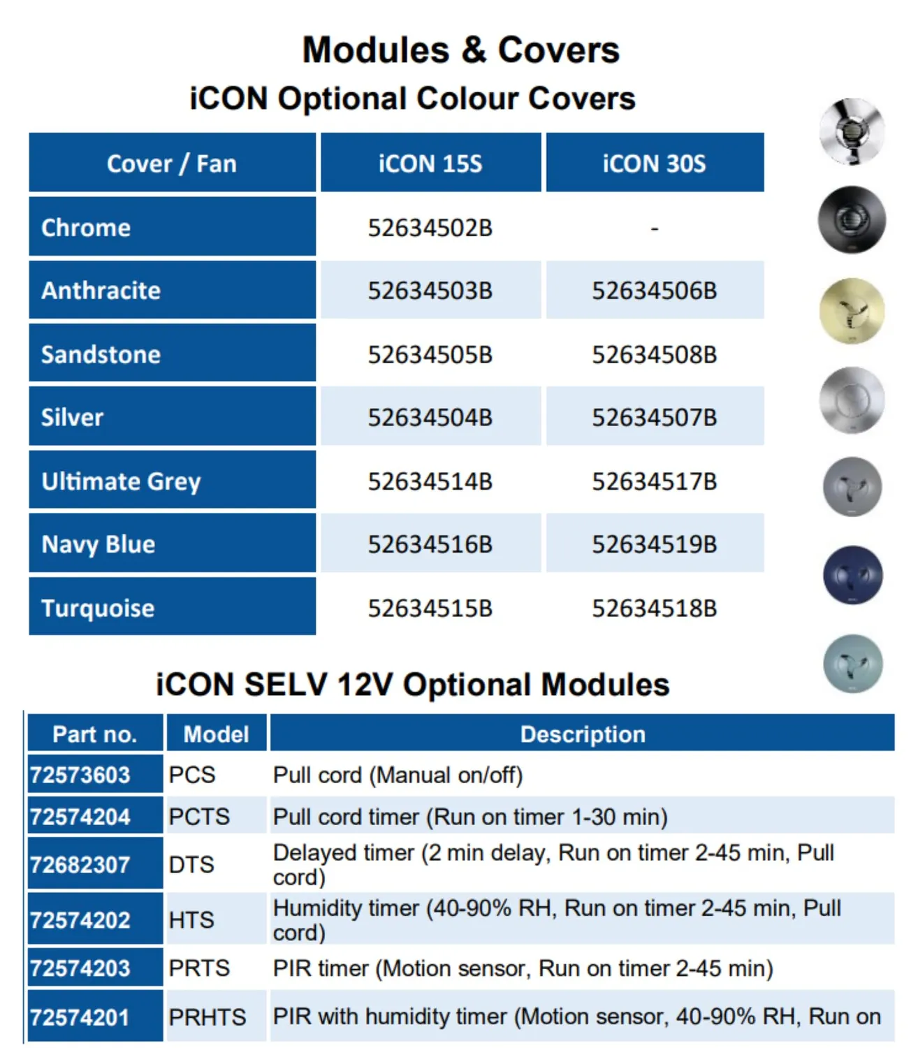 Airflow iCON 15S Estrattore Bagno 12V 100 mm Silenzioso
