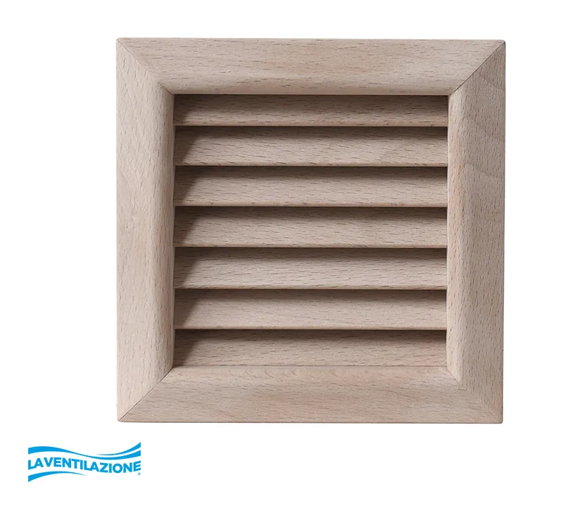 La Ventilazione Linea Wood Griglia quadra in legno