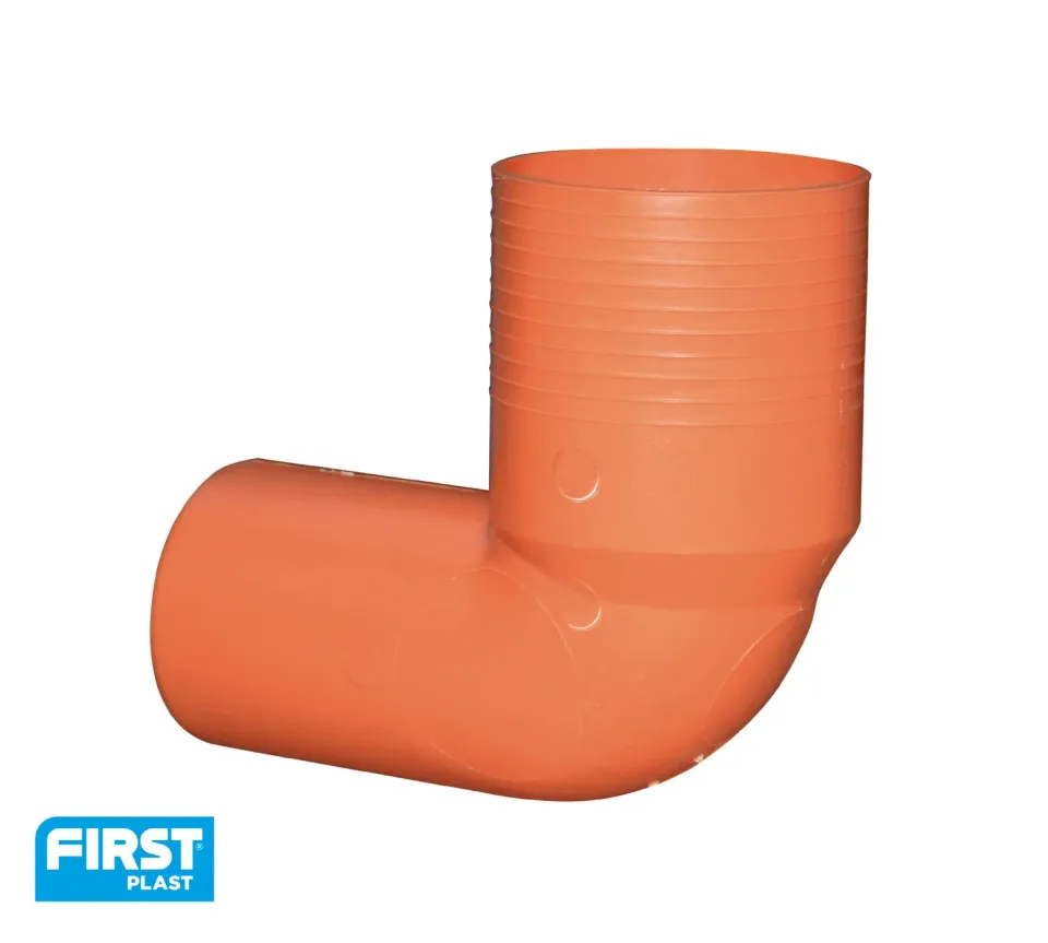 La Ventilazione Curva WC Alta Arancione