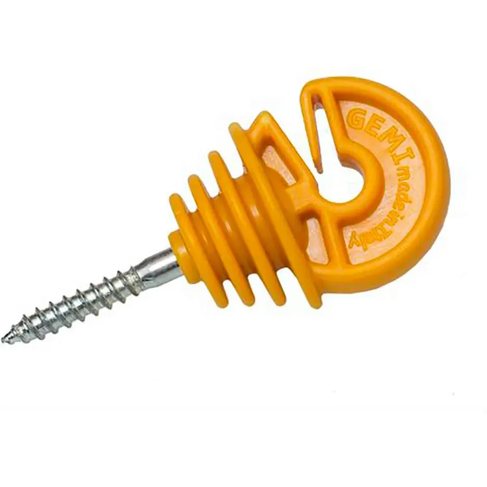 Gemi Isolatori Recinto Elettrico Pali Legno 100 pz 30 mm