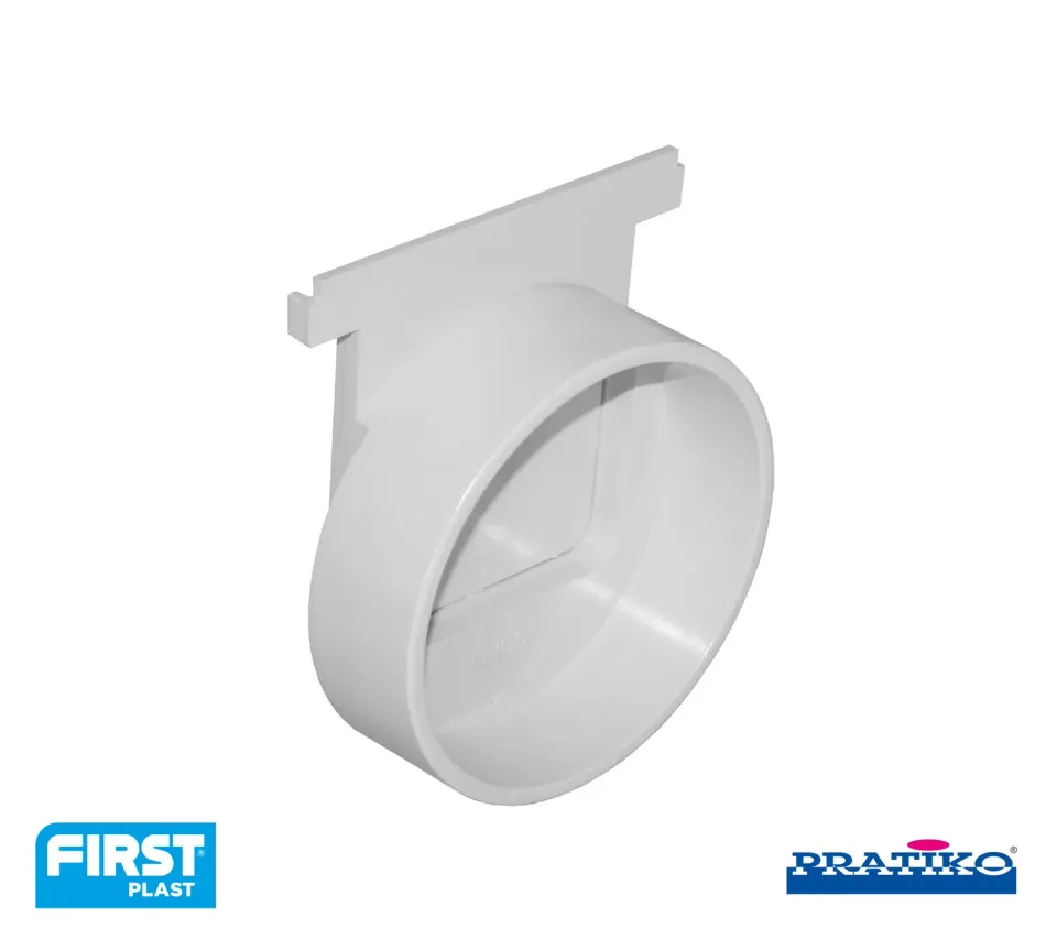 La Ventilazione Testata PVC canale 100 alto h 100 mm