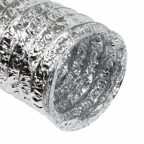 Airflow 9021321 Condotto Flessibile Alluminio 200 mm x 10 m Argento