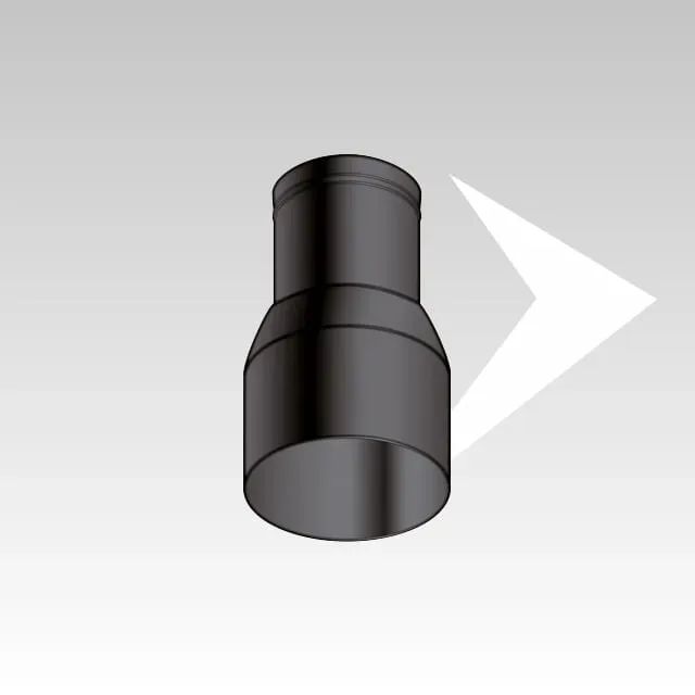 AMR Top Smaltop SP082854 riduzione 100/80 smaltata nera