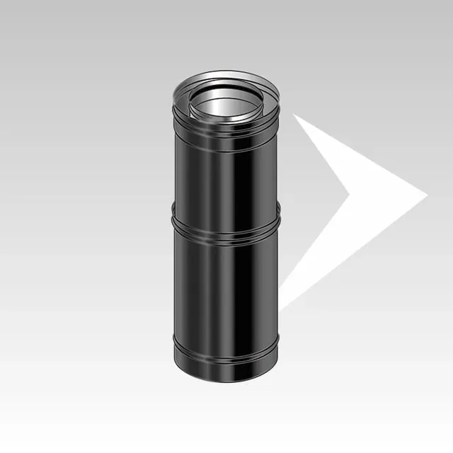 AMR Top Coax Pellet CXPB04 tubo coassiale regolabile 280-400 mm nero