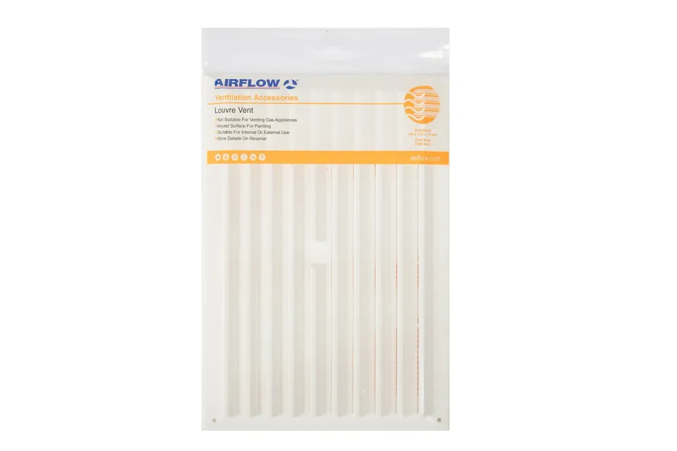 Airflow griglia 250x174 mm con zanzariera verniciabile