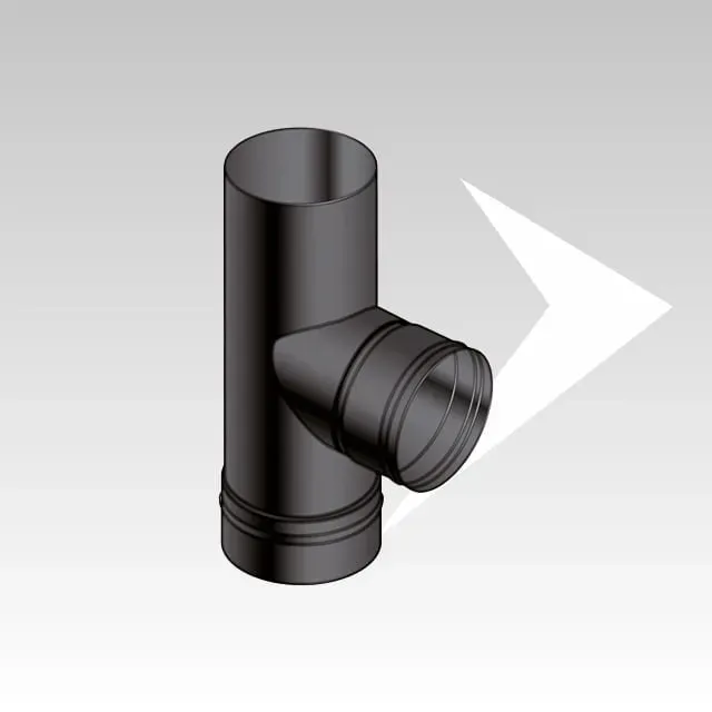 AMR Top SP1213 raccordo a T 90° MFM nero pellet ø80-120