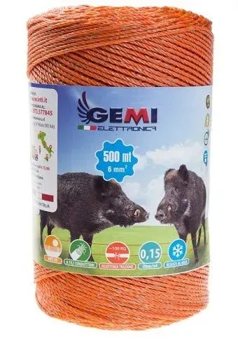 Gemi Filo Conduttore Recinto 500 m 6 mmq 8 Fili