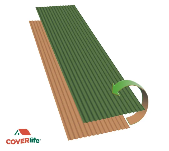 La Ventilazione Lastra Ondina Bi-Color copertura termoplastica