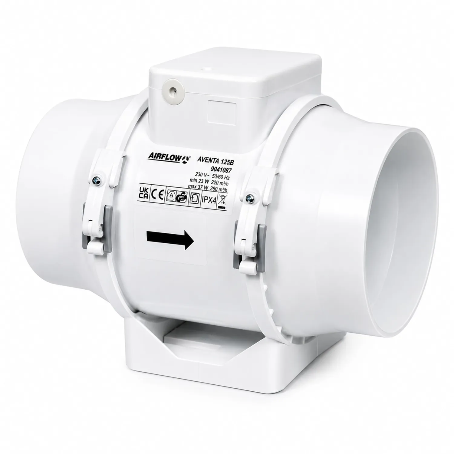 Airflow Aventa 100B Estrattore In Linea 100 mm Basic 2 Velocità