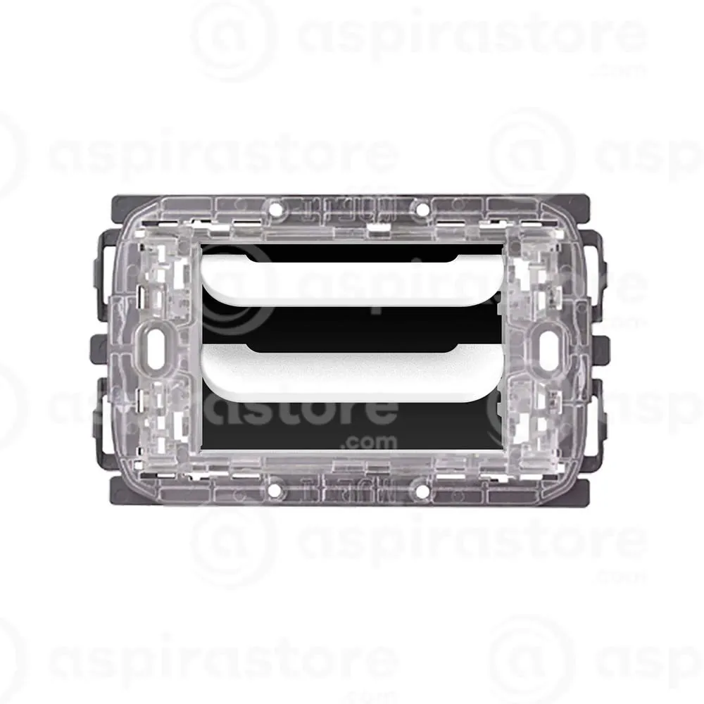 Disappair 503 Griglia VMC per Bticino LivingLight Nero Satinato