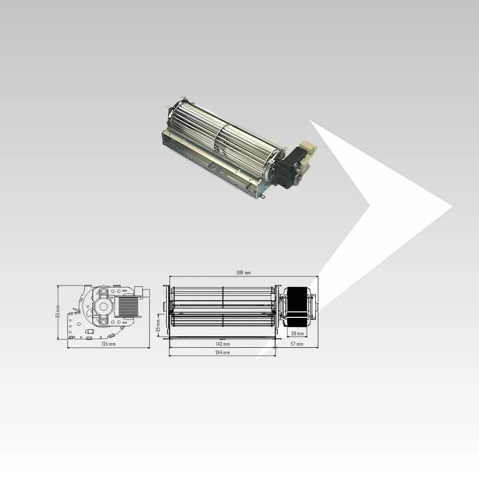 AMR Top Trial THS24B6017-D5 ventilatore tangenziale 242 mm
