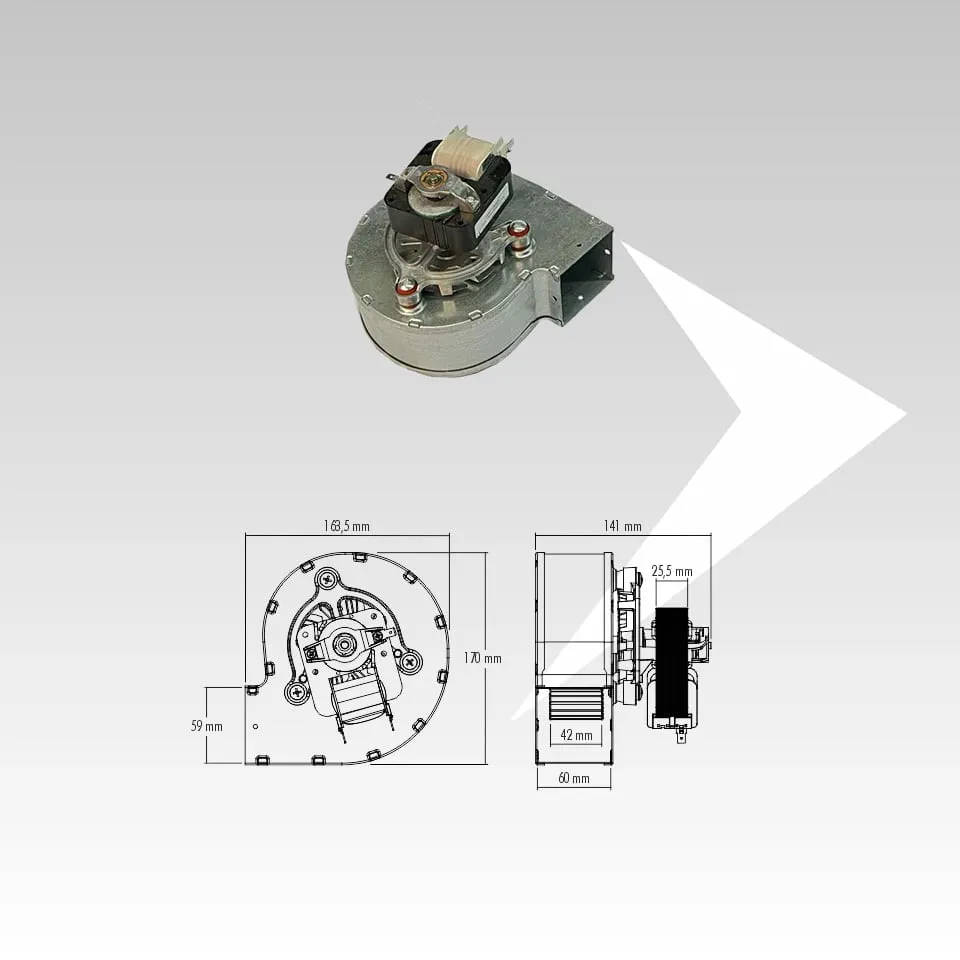 AMR Top Trial CAH11Y4-003 ventilatore centrifugo 141x170 mm