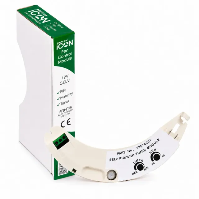 Airflow iCON PRHTS modulo timer umidità PIR aspiratore 12V