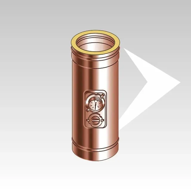 DP25 DPR2515 elemento prelievo fumi con piastra