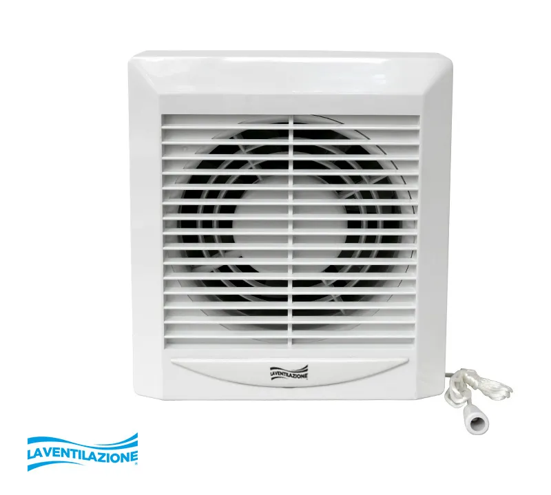 La Ventilazione Aspiratore elicoidale da parete bagno