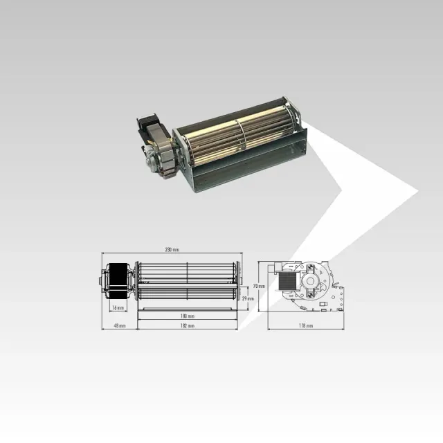 Trial TAS18B4-009-S5 ventilatore tangenziale 180 mm