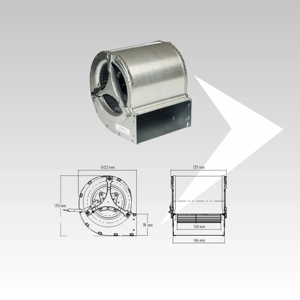 AMR Top Trial CAD12R016 ventilatore centrifugo pellet silenzioso