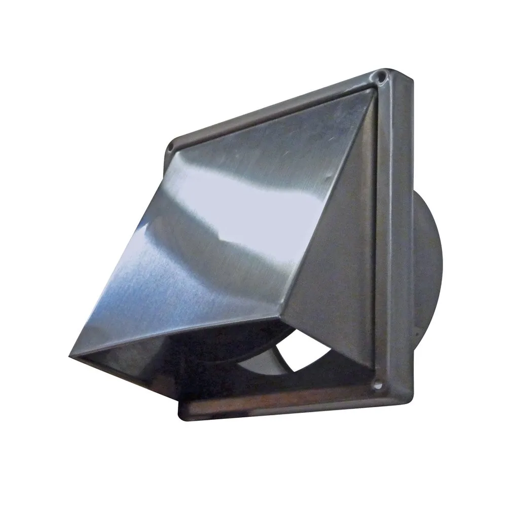Airflow 9041230 Presa Aria Inox Quadrata 125 mm Antivolto