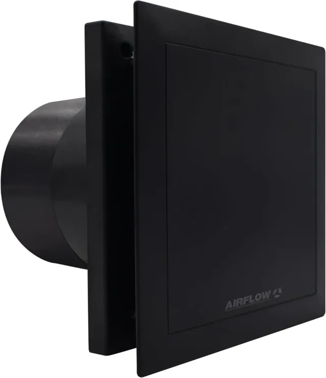 Airflow QuietAir QT100B Aspiratore Bagno Nero 100 mm