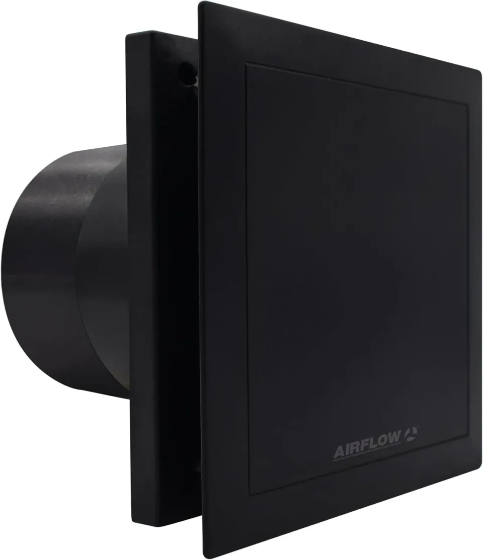 Airflow QuietAir QT100B Aspiratore Bagno Nero 100 mm