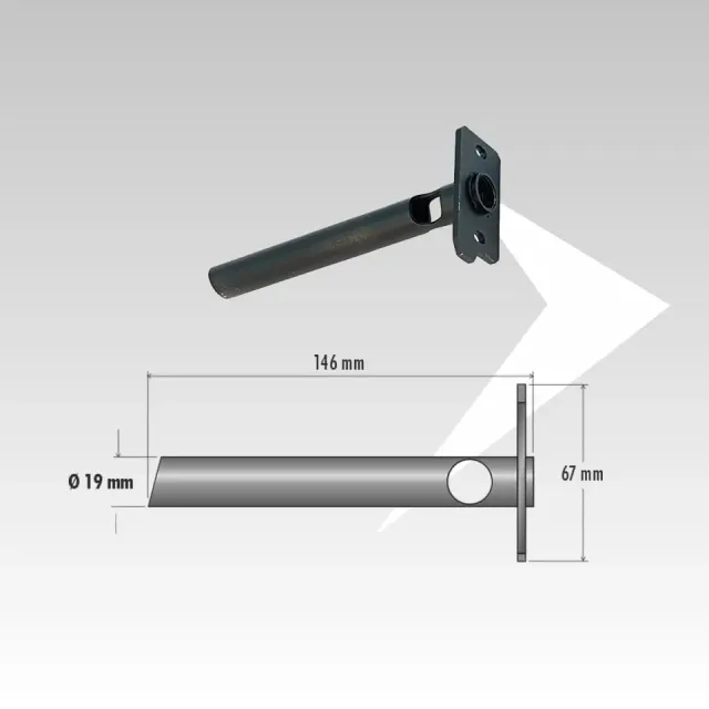 AMR Top PS 13 RIK tubo convogliatore aria 19mm