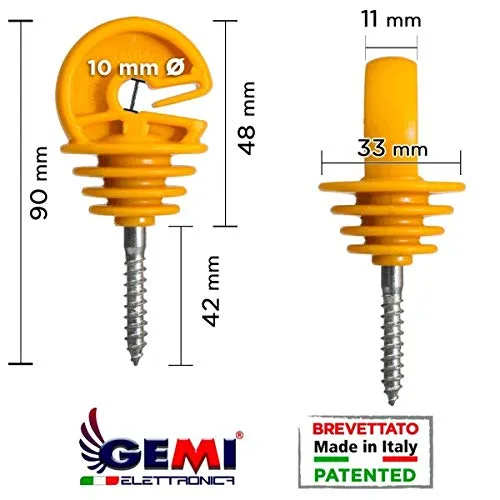 Gemi Kit Recinto Elettrico 220V Filo 250 m 100 pz