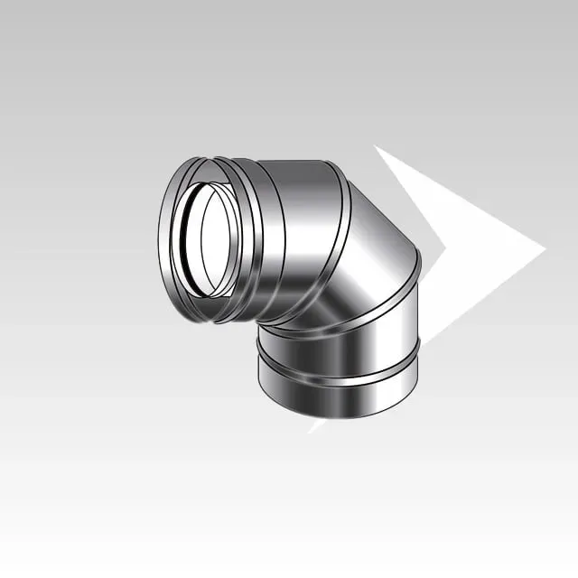 AMR Top CXP curva coassiale 87° acciaio inox