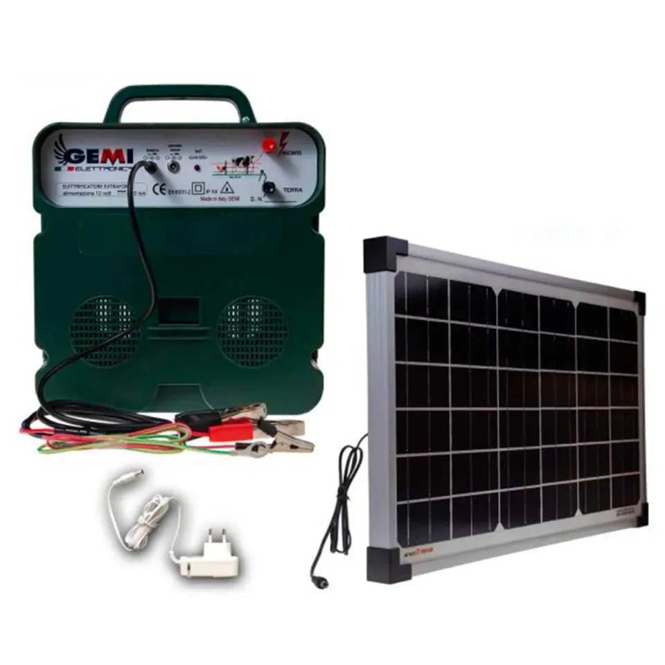 Gemi Elettrificatore B/12 Recinto Elettrico Solare 50W