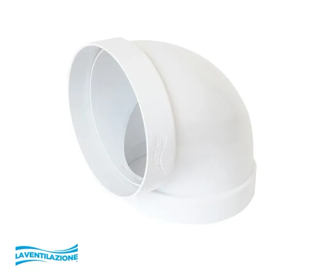 La Ventilazione Curva Ø 100 mm 90° Tubo Tondo