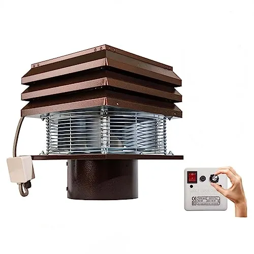 Gemi Aspiratore Camino Professionale 20 cm Tondo 700°C