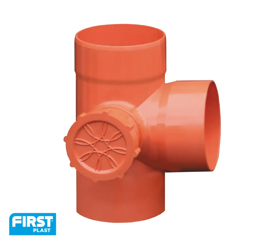 La Ventilazione Derivazione 87°30' Destra Arancio Raccordo Ispezione