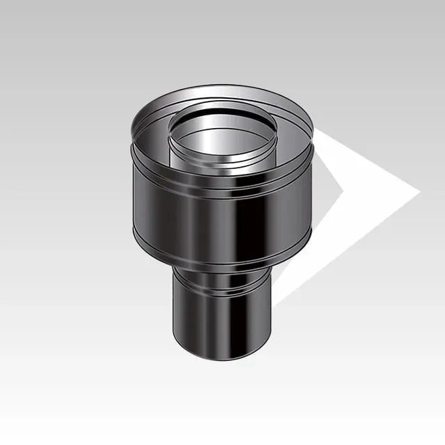 AMR Top Coax Pellet CXPB16 raccordo coassiale inox nero