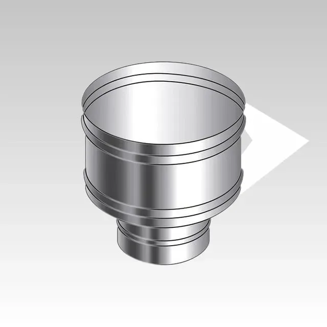 AMR Top SP124 terminale anti intemperie inox monoparete