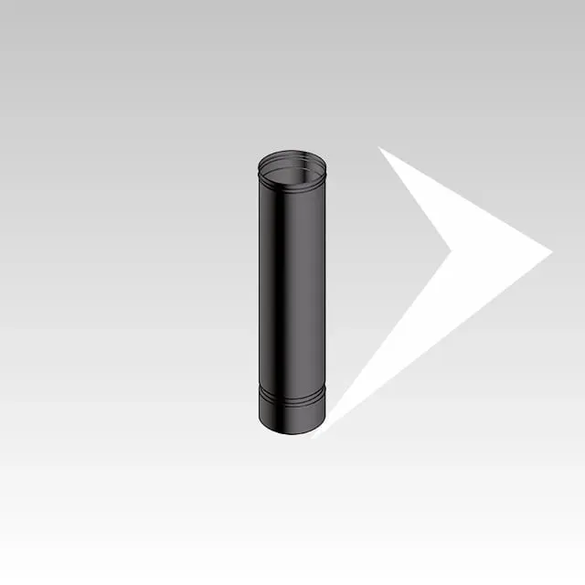 AMR Top SP Black SPB06 tubo telescopico nero monoparete