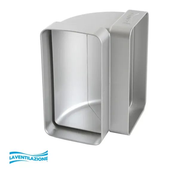 La Ventilazione Curva Verticale 120x60 mm Tubo Rettangolare