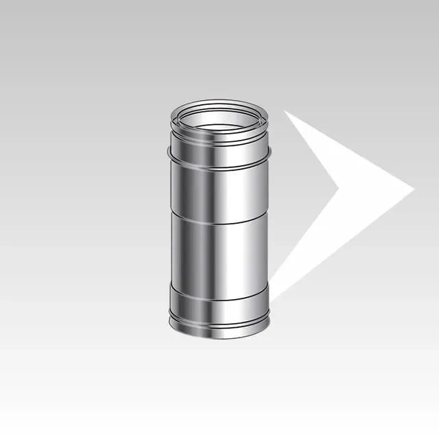 AMR Top DPA10 tubo telescopico coassiale doppia parete inox