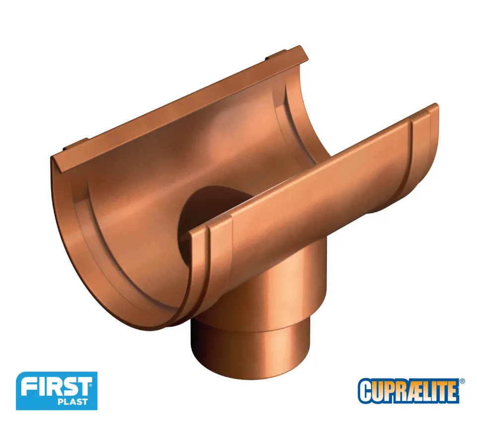 La Ventilazione Cupraelite 100 giunto scarico grondaia