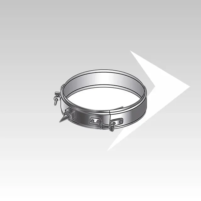 AMR Top Coax CXPI23 collare a parete con fascetta inox