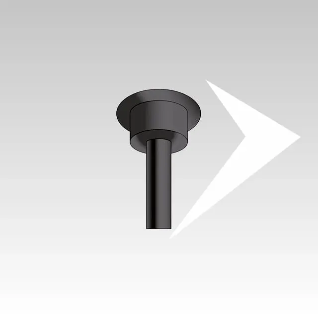 AMR Top Coax cassonetto finitura tondo nero